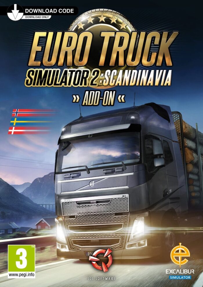 euro truck simulator 2 scandinavia cover original 2 - SpelsLeutels