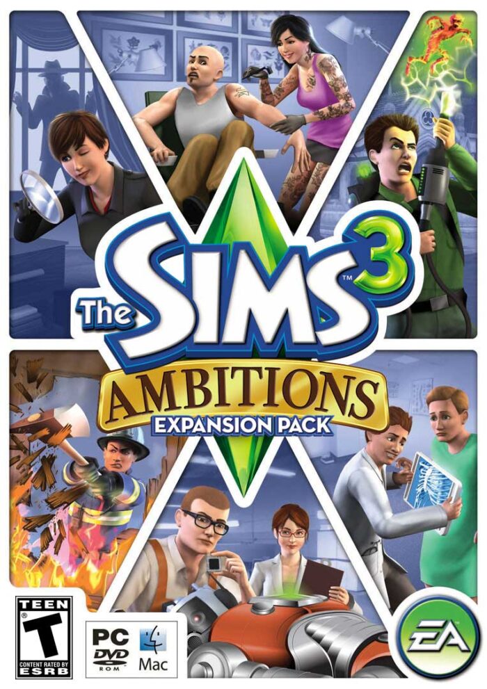 the sims 3 ambitions cover original - SpelsLeutels